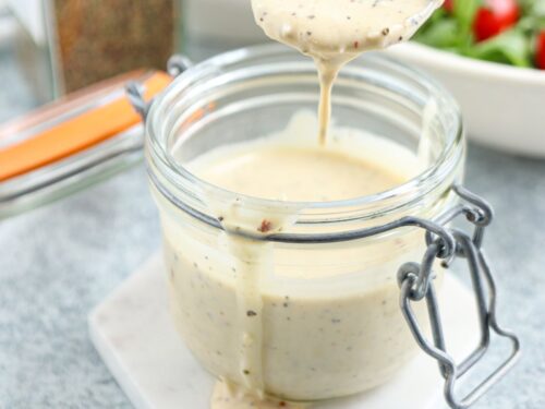 Creamy Italian Salad Dressing with Greek yogurt Creamy Italian Salad Dressing with Greek yogurt